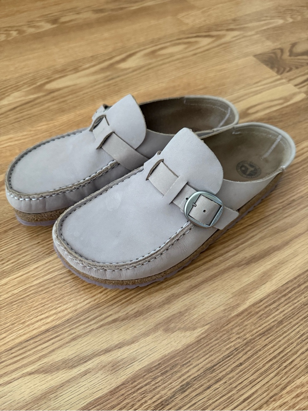 Birkenstock Buckley Clogs in Stone sz 39 - Picture 2 of 8